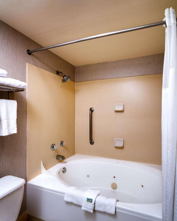 a bathroom with a tub and a toilet at Best Western Downtown Phoenix in Phoenix