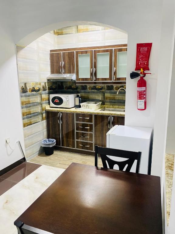 Kuchyň nebo kuchyňský kout v ubytování Alhama Hotel Appartment