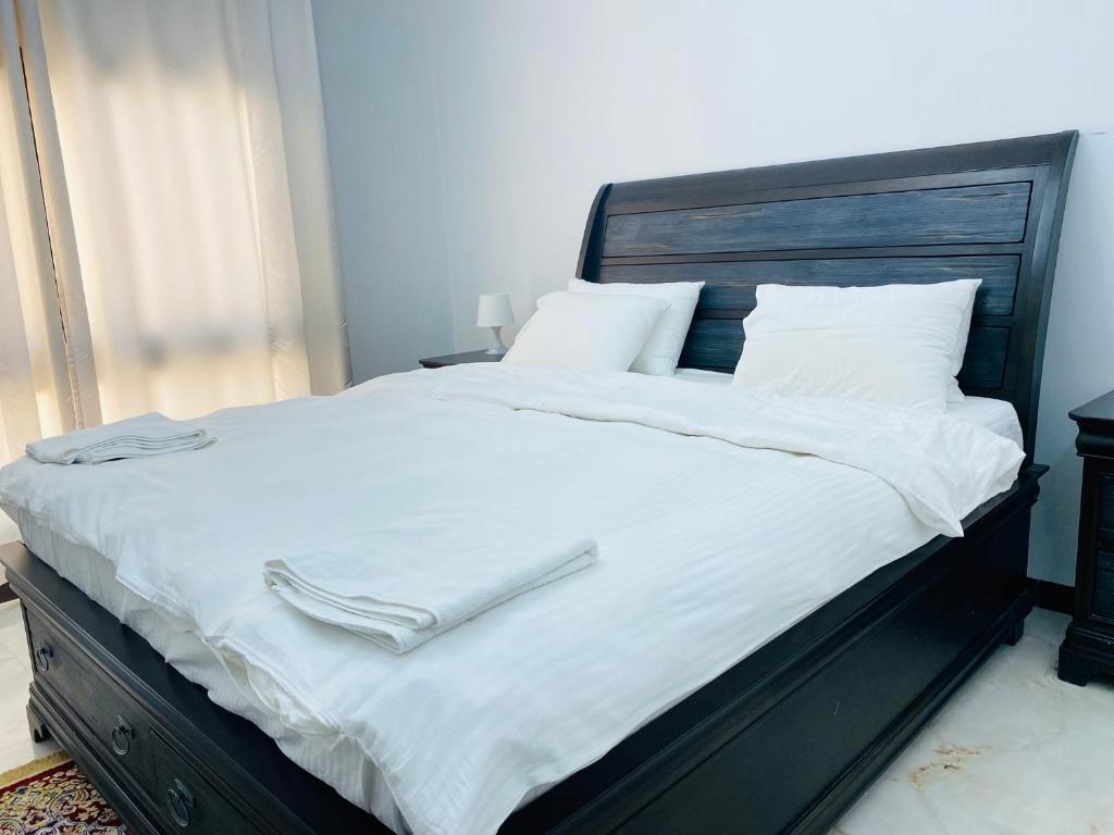 Postel nebo postele na pokoji v ubytování Alhama Hotel Appartment