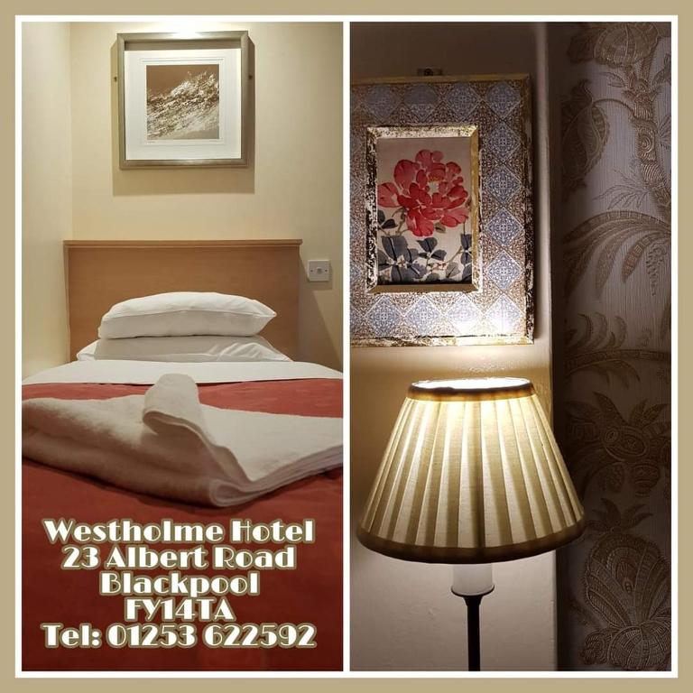 Кровать или кровати в номере Westholme Hotel