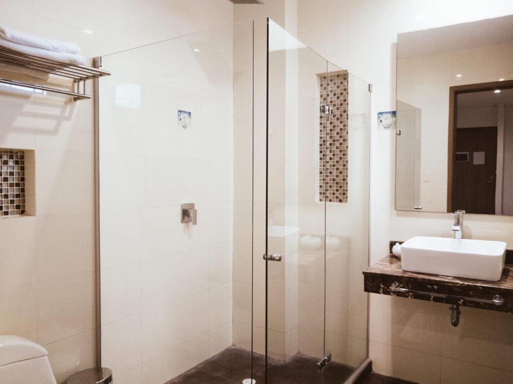 Koupelna v ubytování Hotel Oxford Barranquilla