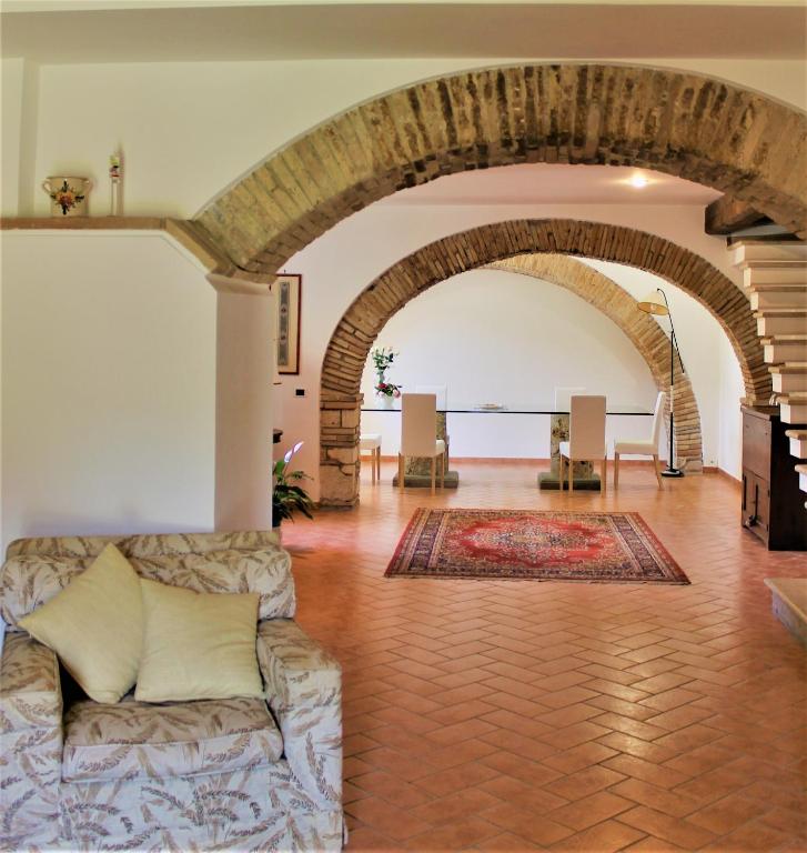 Posezení v ubytování LO SCRIGNO COUNTRY HOUSE
