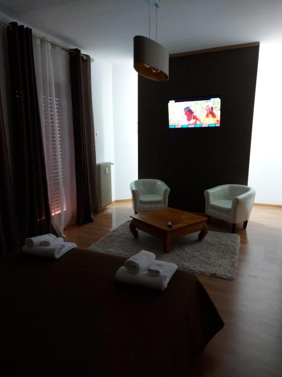 TV a/nebo společenská místnost v ubytování B&B Viviani Potenza