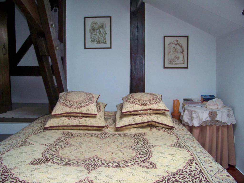 Postel nebo postele na pokoji v ubytování Chambres Rozies Dunes