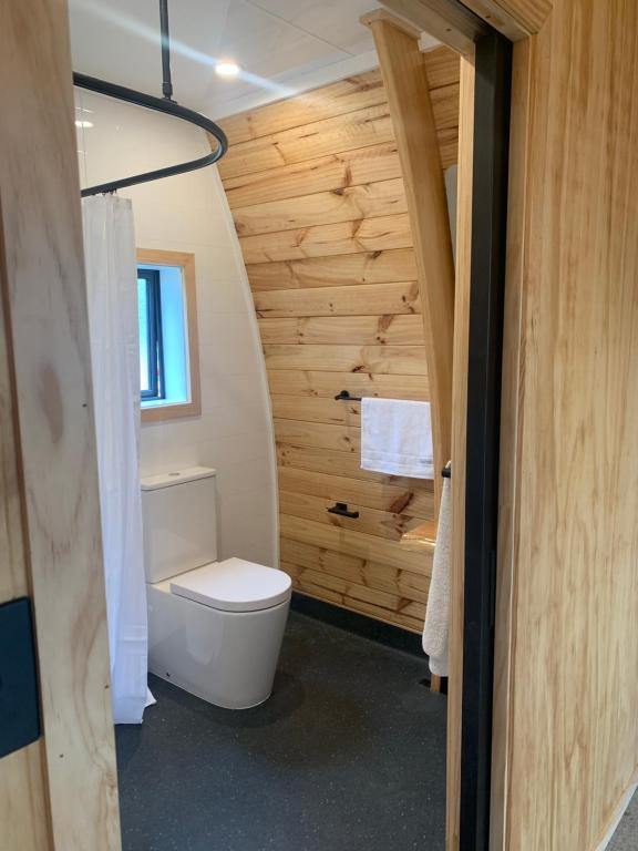 Koupelna v ubytování Benger Garden Chalets