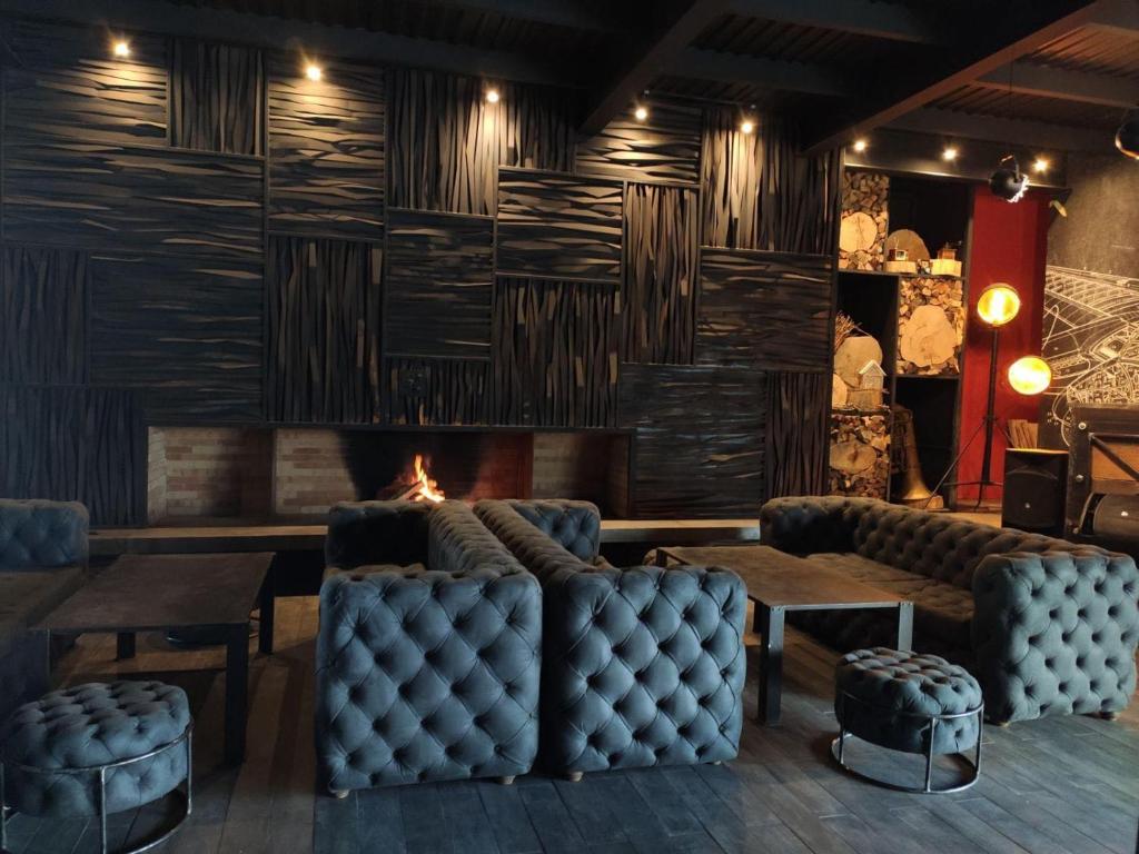 Posezení v ubytování Apartment N506 Gudauri Loft
