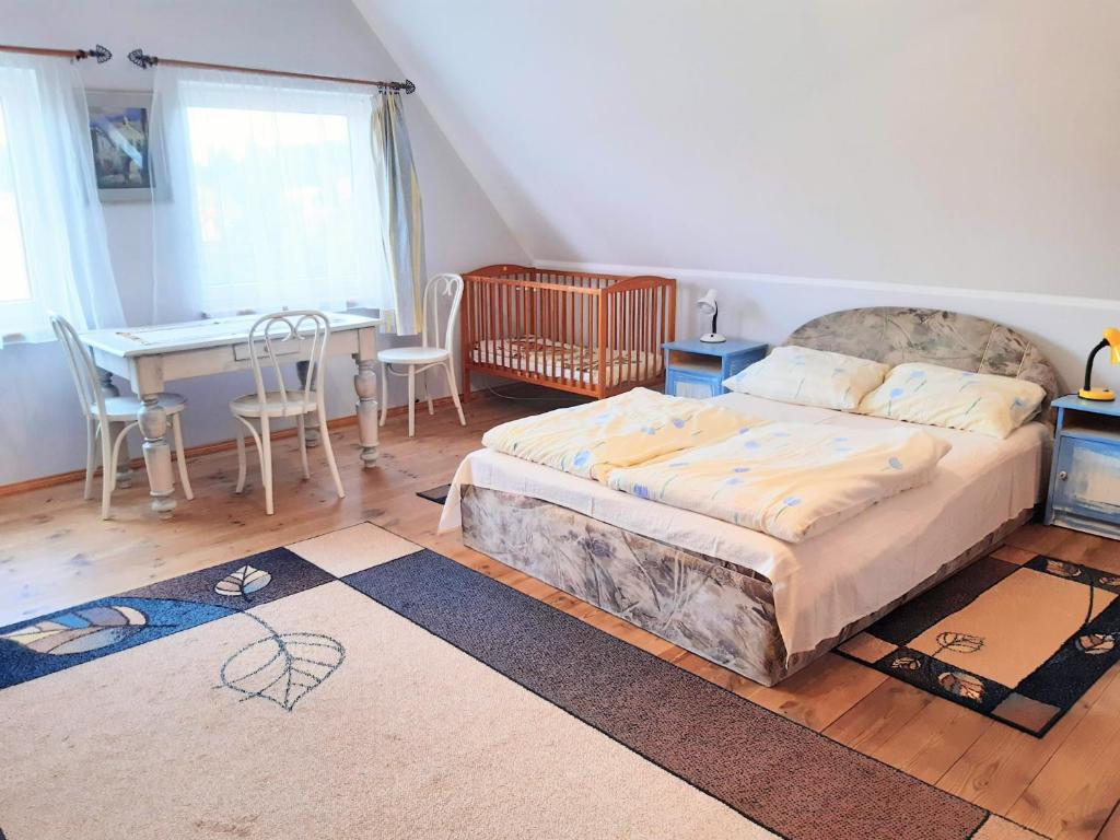 Posteľ alebo postele v izbe v ubytovaní Villa Paula Pluski