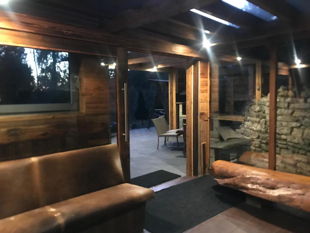 A seating area at Chata Dorotka