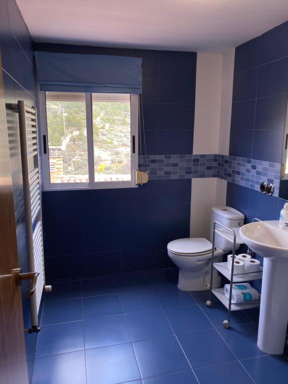 Koupelna v ubytování Habitatge d'ús turístic Lo Cresol