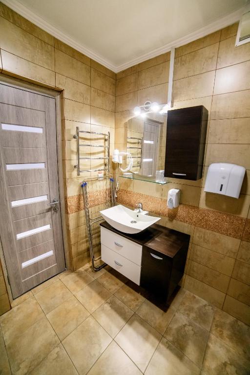 Koupelna v ubytování Hotel Solomiya
