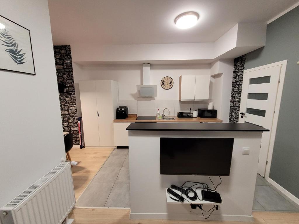 Kuchyň nebo kuchyňský kout v ubytování Apartamenty Cieplicka 20