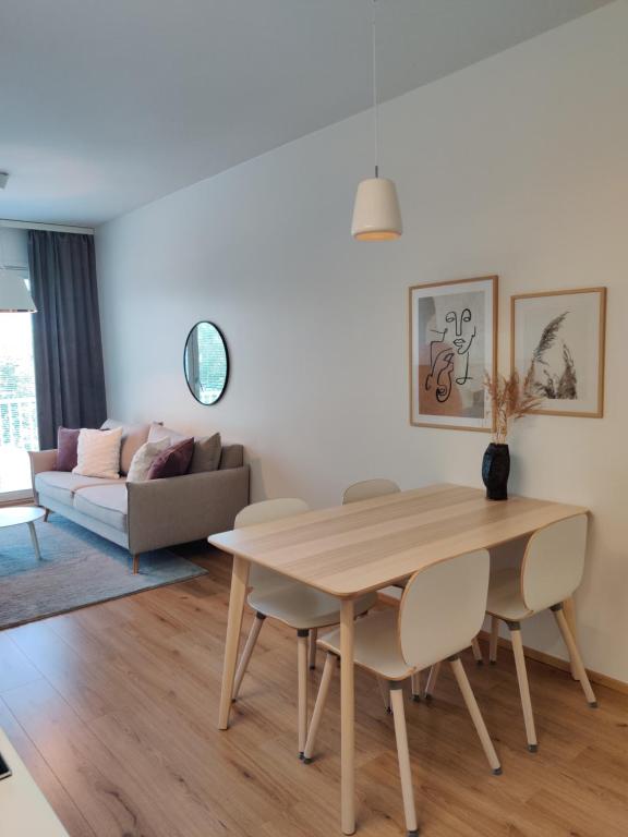 Posezení v ubytování Lapland Arctic Apartments