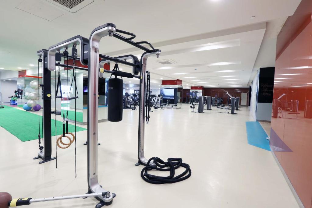Fitness centrum a/nebo fitness zařízení v ubytování VS Hotel