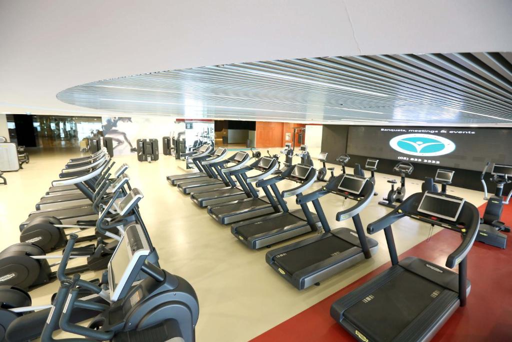 Fitness centrum a/nebo fitness zařízení v ubytování VS Hotel