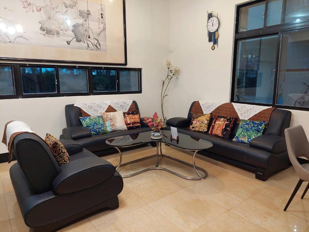 Posezení v ubytování Meinong Yun Shanju Homestay