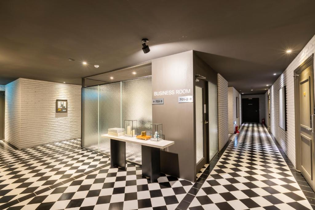 Koupelna v ubytování Sorgente Business Hotel