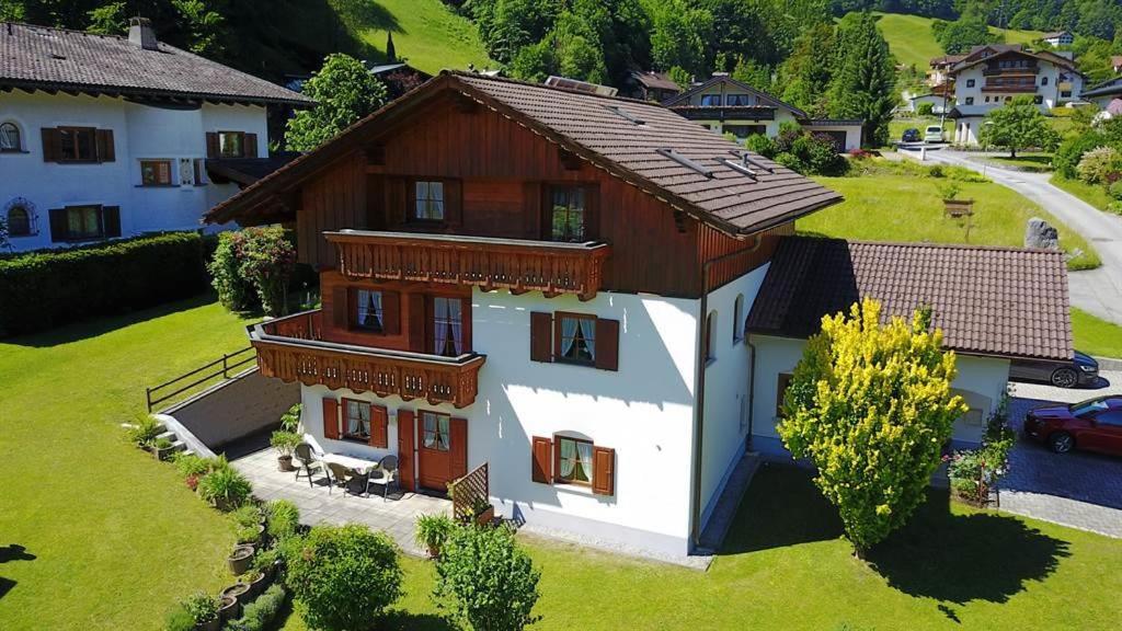 an aerial view of a house at Haus Habit in Schruns