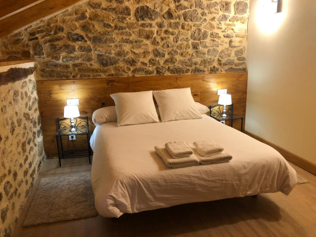 Postel nebo postele na pokoji v ubytování Alojamiento Rural El Molino de Butrera