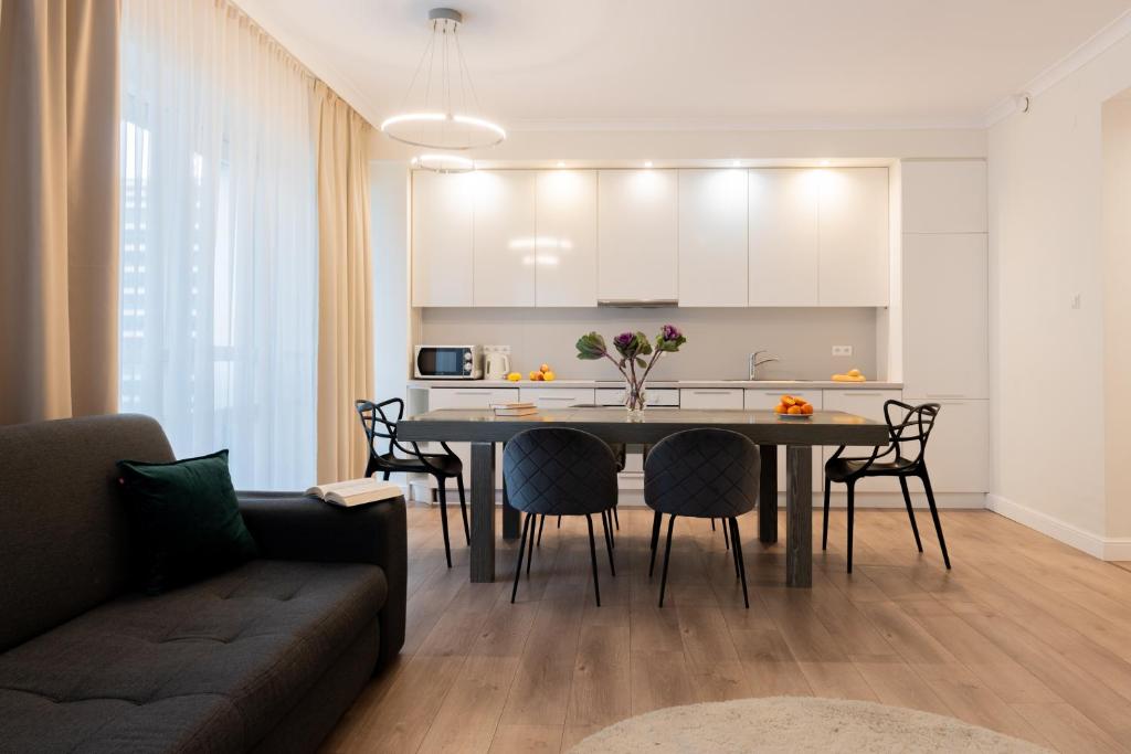 Kuchyňa alebo kuchynka v ubytovaní Platinum Towers E-Apartments