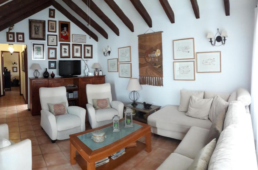 Posezení v ubytování Chalet Nº 7 Tajinaste