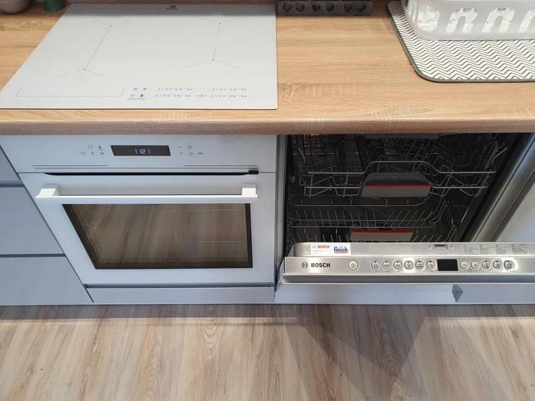 Kuchyň nebo kuchyňský kout v ubytování Apartament Twoja Chwila