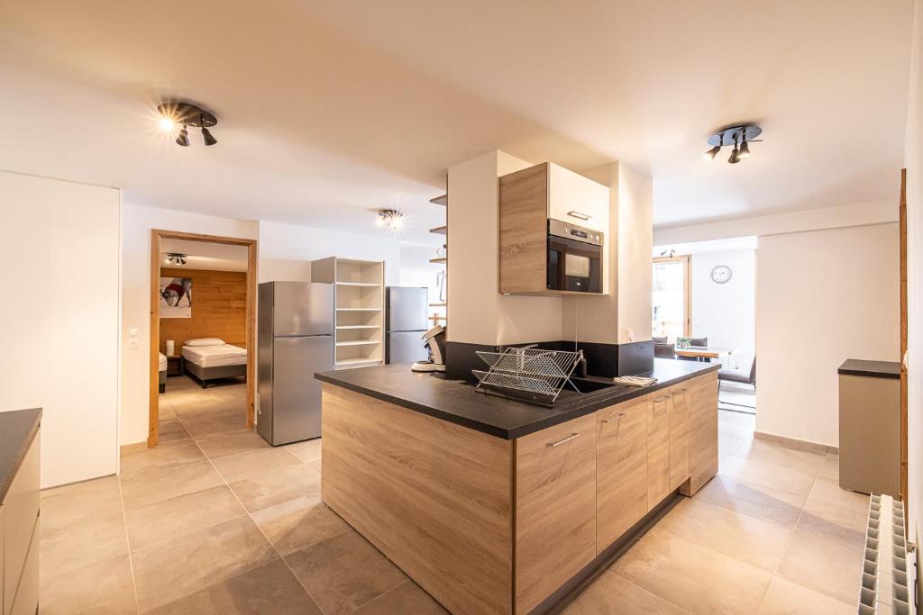 Una cocina o cocineta en Le Loft Alpin