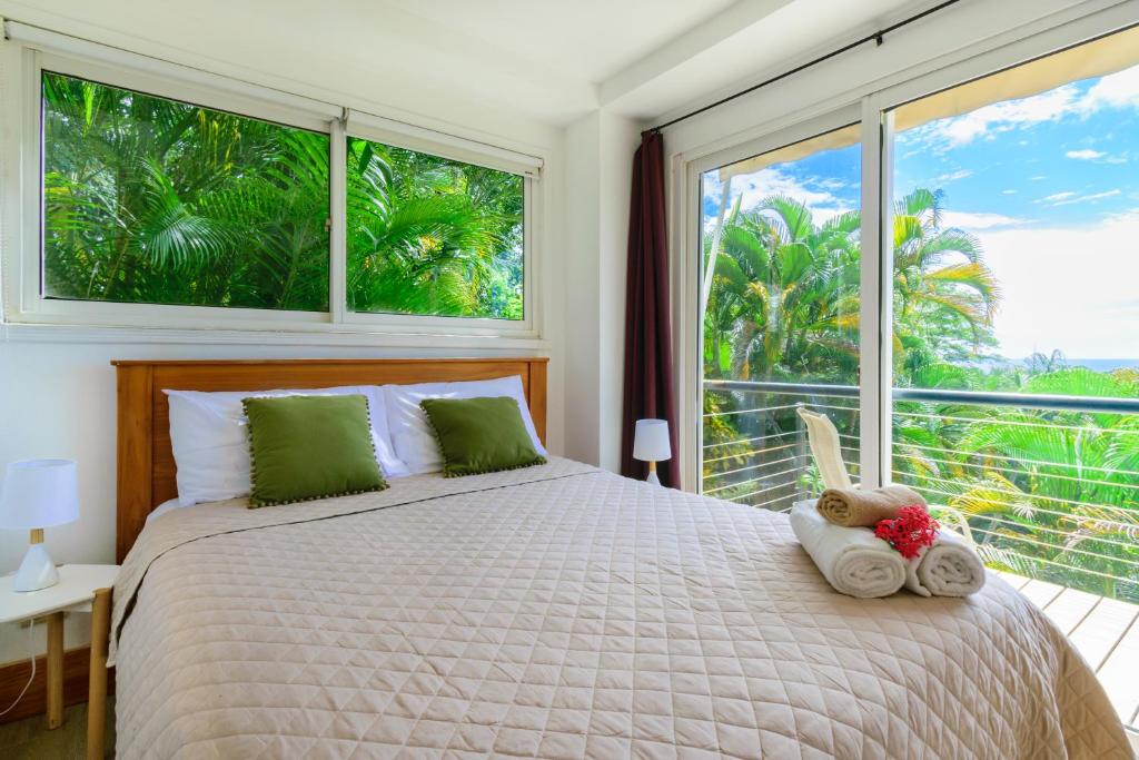 Funky Monkey Lodge - Chambre Double Avec Vue Sur Mer