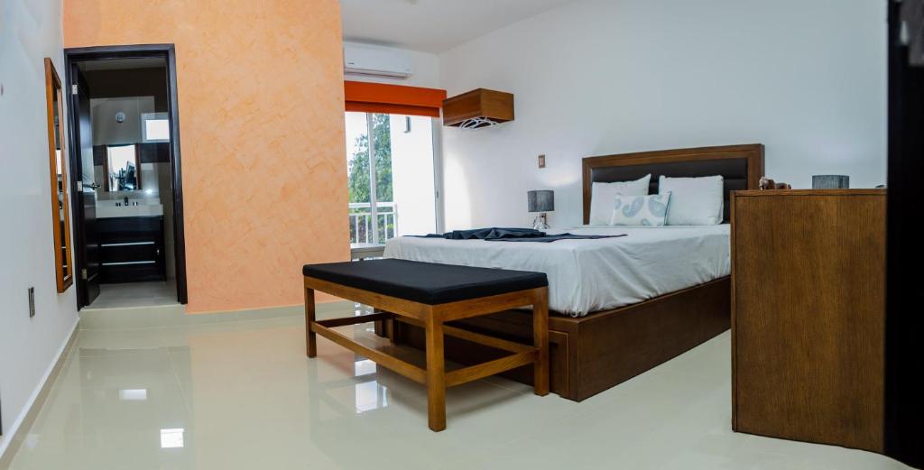 Postel nebo postele na pokoji v ubytování Hotel Boketto