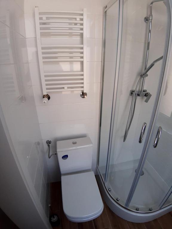 Kúpeľňa v ubytovaní Apartamenty Katowice Stawowa 5