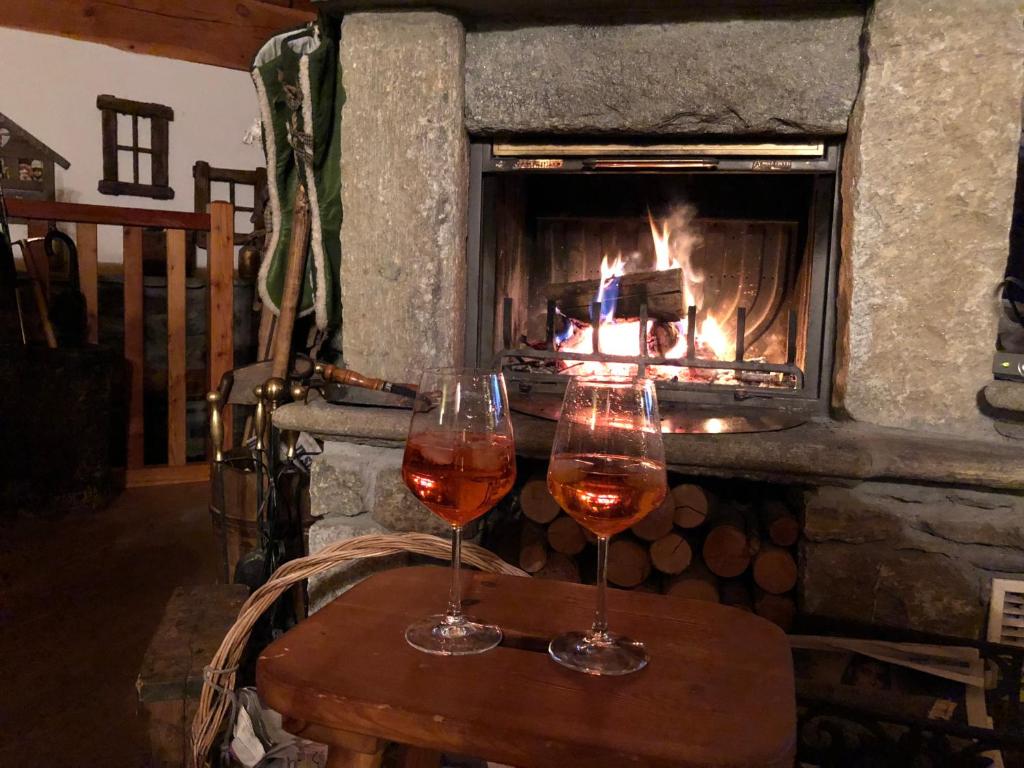 Nápoje v ubytovaní Chalet Cretaz