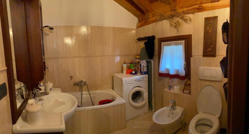 Kúpeľňa v ubytovaní Chalet Cretaz