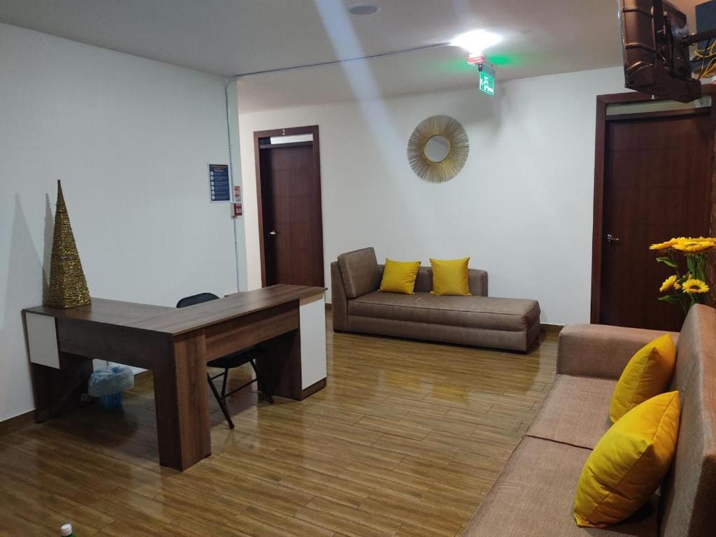 Posezení v ubytování Hospedaje El Girasol TABABELA