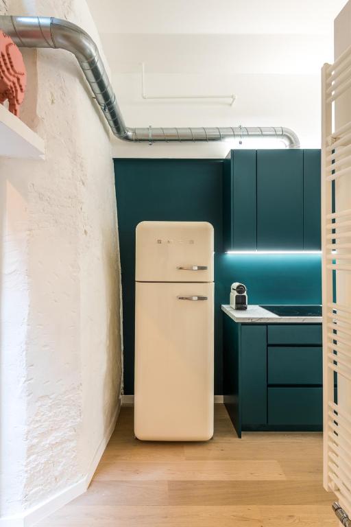 Cucina o angolo cottura di Beautiful appartment in the heart of Antwerp