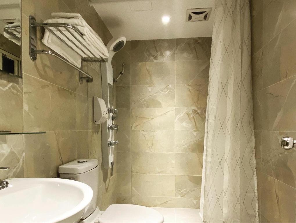 Koupelna v ubytování M Taipei Hotel