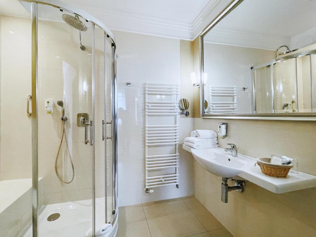Koupelna v ubytování Hotel Esperanto