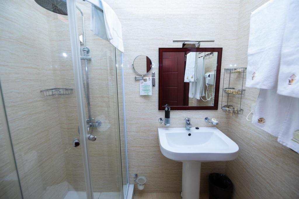 Koupelna v ubytování Diamond Hotel Yerevan