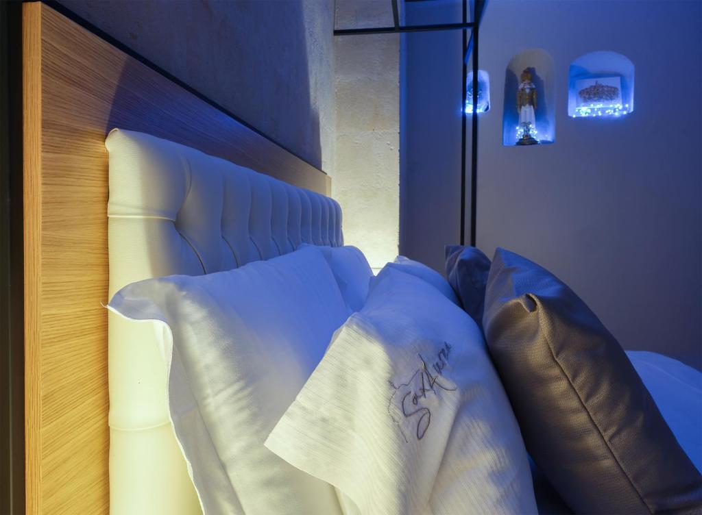 Postel nebo postele na pokoji v ubytování SaxAurea