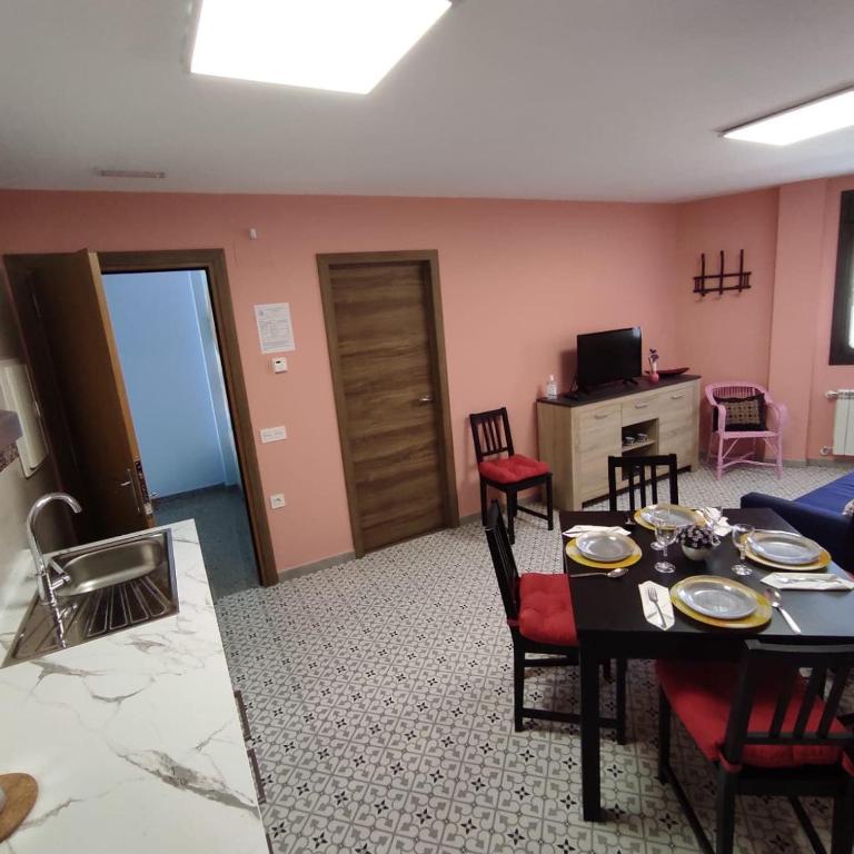 Posezení v ubytování Apartamentos turísticos las 3 Golondrinas