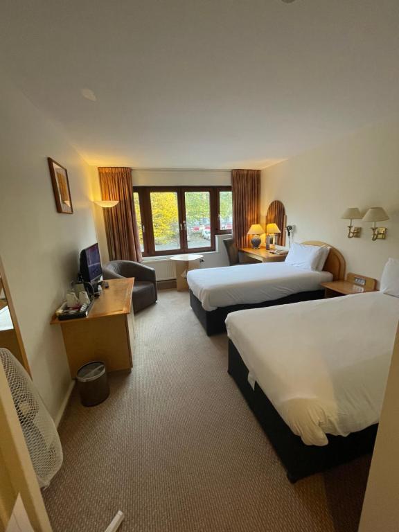 Postel nebo postele na pokoji v ubytování Copthorne Hotel Manchester Salford Quays