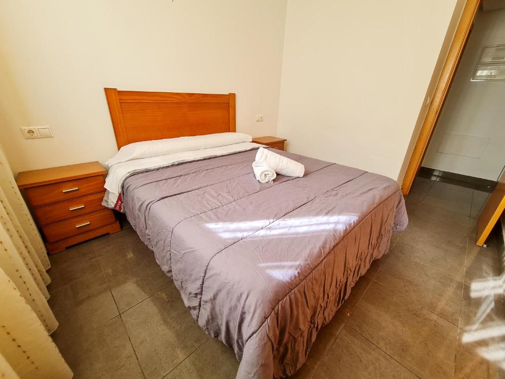 Postel nebo postele na pokoji v ubytování Apartamento Completo Torresol IV