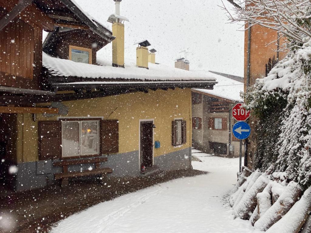 Casa Mia Fiemme v zimě