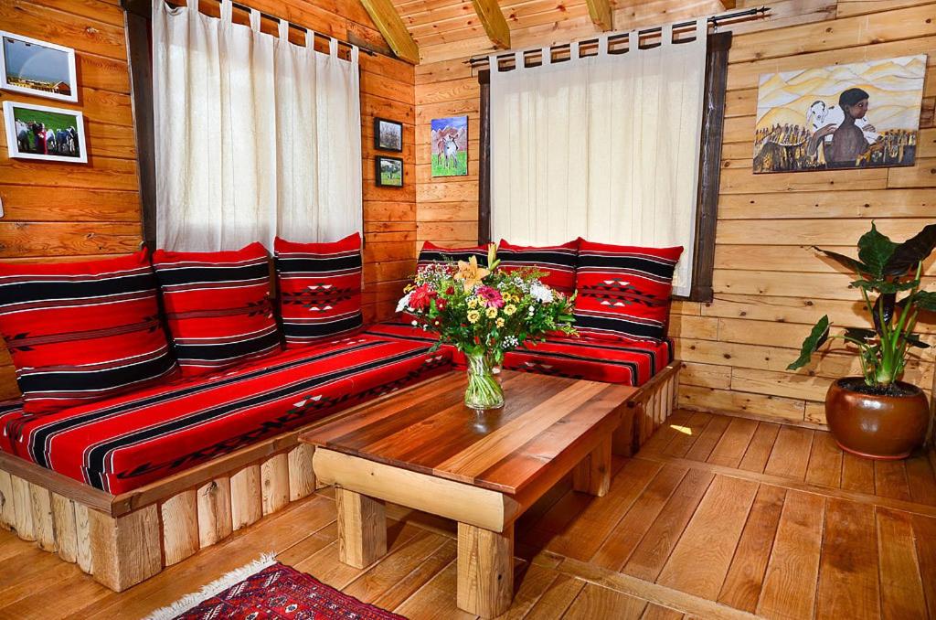 Posezení v ubytování Yagorov Chalet