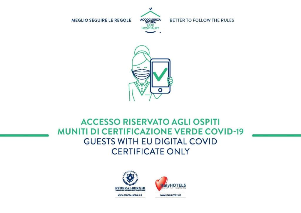 Certifikát, hodnocení, plakát nebo jiný dokument vystavený v ubytování Il Sasso Bianco