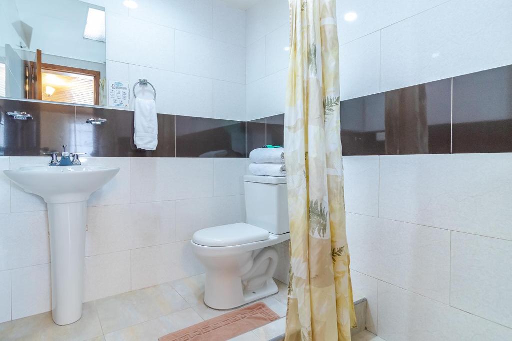 Koupelna v ubytování Hotel Nabusimake Modelia