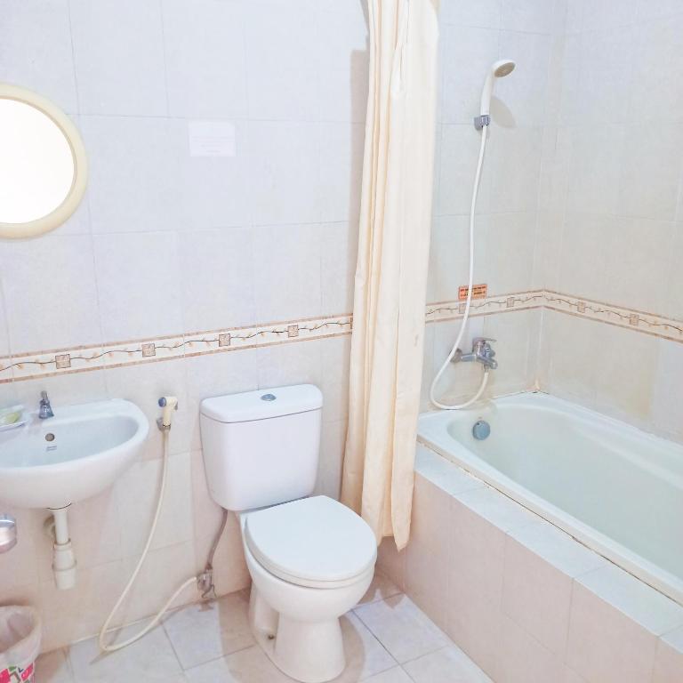 Koupelna v ubytování Hotel Flamboyan