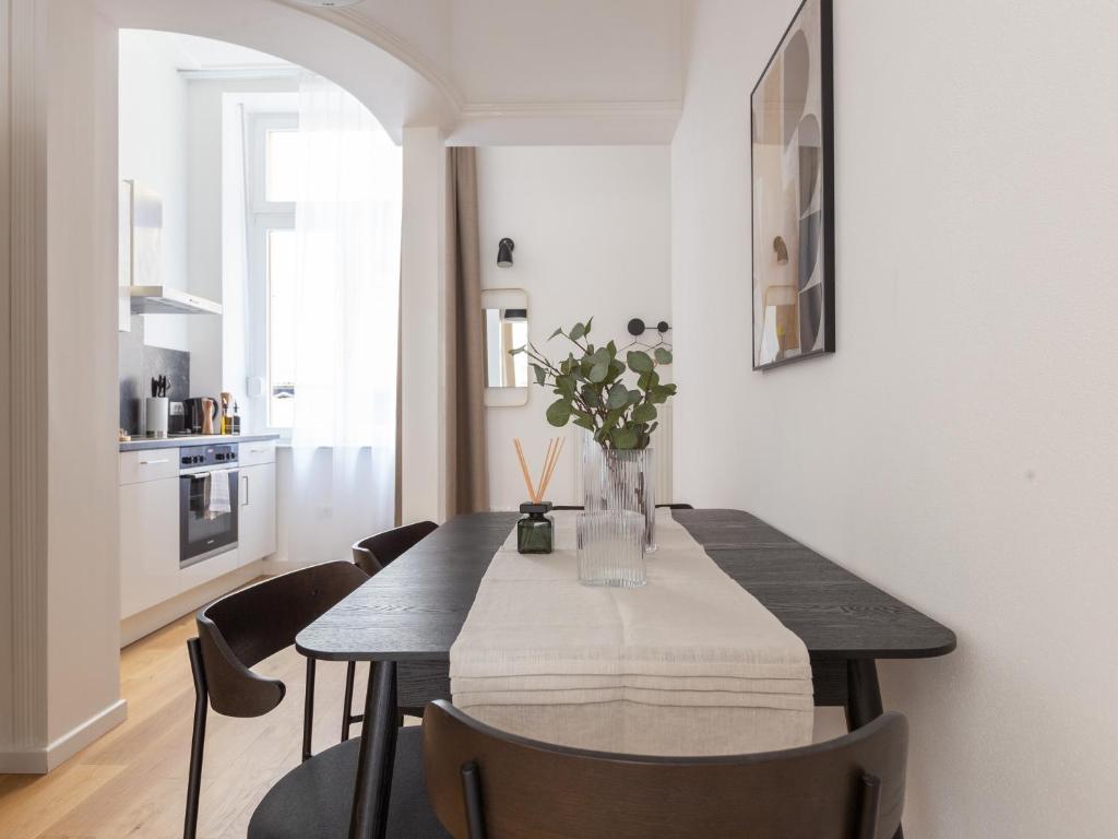 Kuchyň nebo kuchyňský kout v ubytování limehome Baden-Baden Bäderstraße
