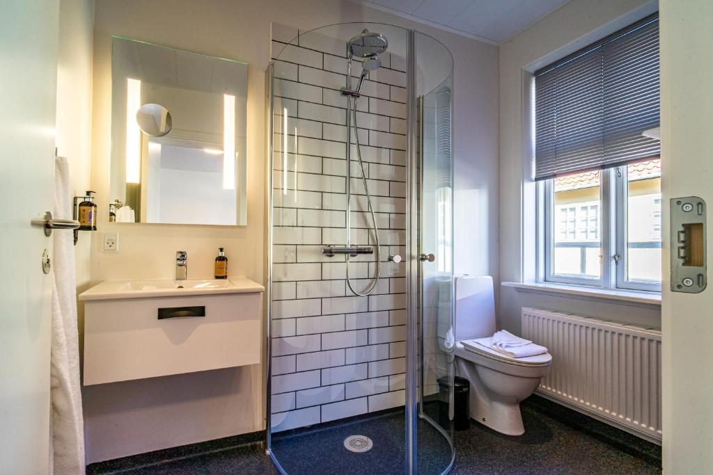 Koupelna v ubytování Hotel Allinge