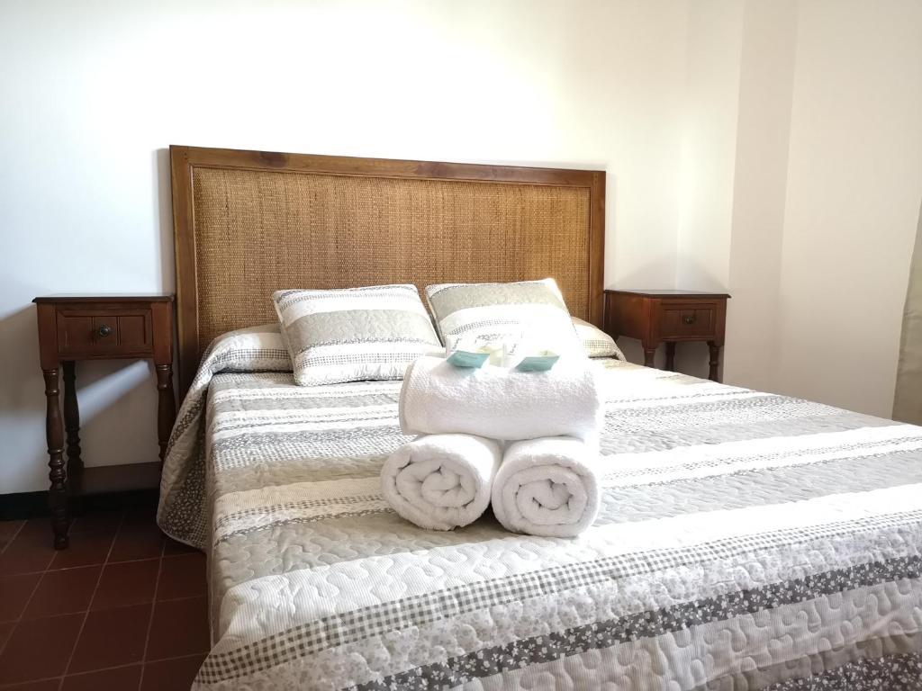A bed or beds in a room at LLOGUER30 La Rajoleria para desconectar