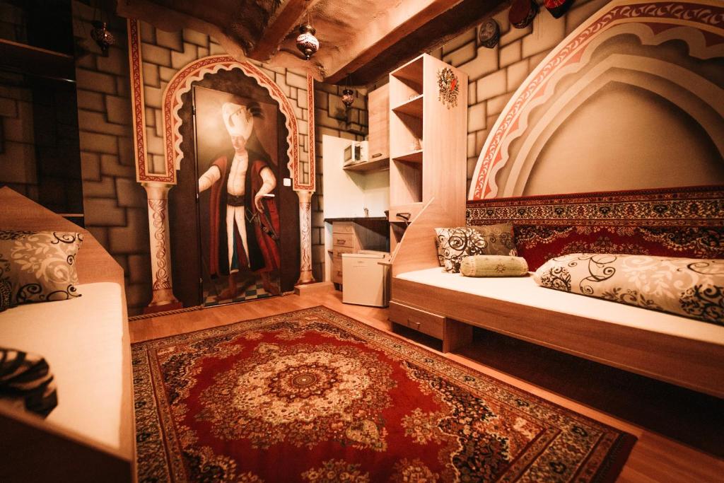 Postel nebo postele na pokoji v ubytování Resort Svět