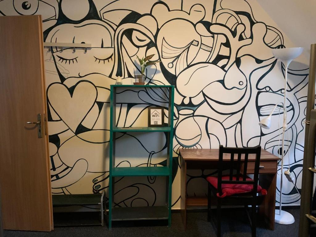 Postel nebo postele na pokoji v ubytování Hostel John Galt
